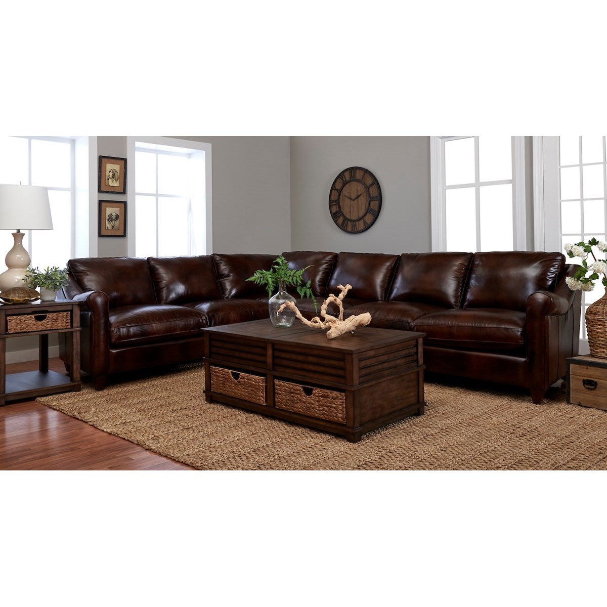Klaussner Isabella Transitional 5 Seat Sectional Sofa With Laf Corner Sofa Wayside Furniture Sectional Sofas