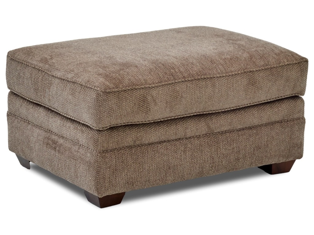 Klaussner Jasper Traditional Ottoman Novello Home Furnishings