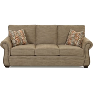 Klaussner Jasper Traditional Air Coil Mattress Sleeper Sofa With