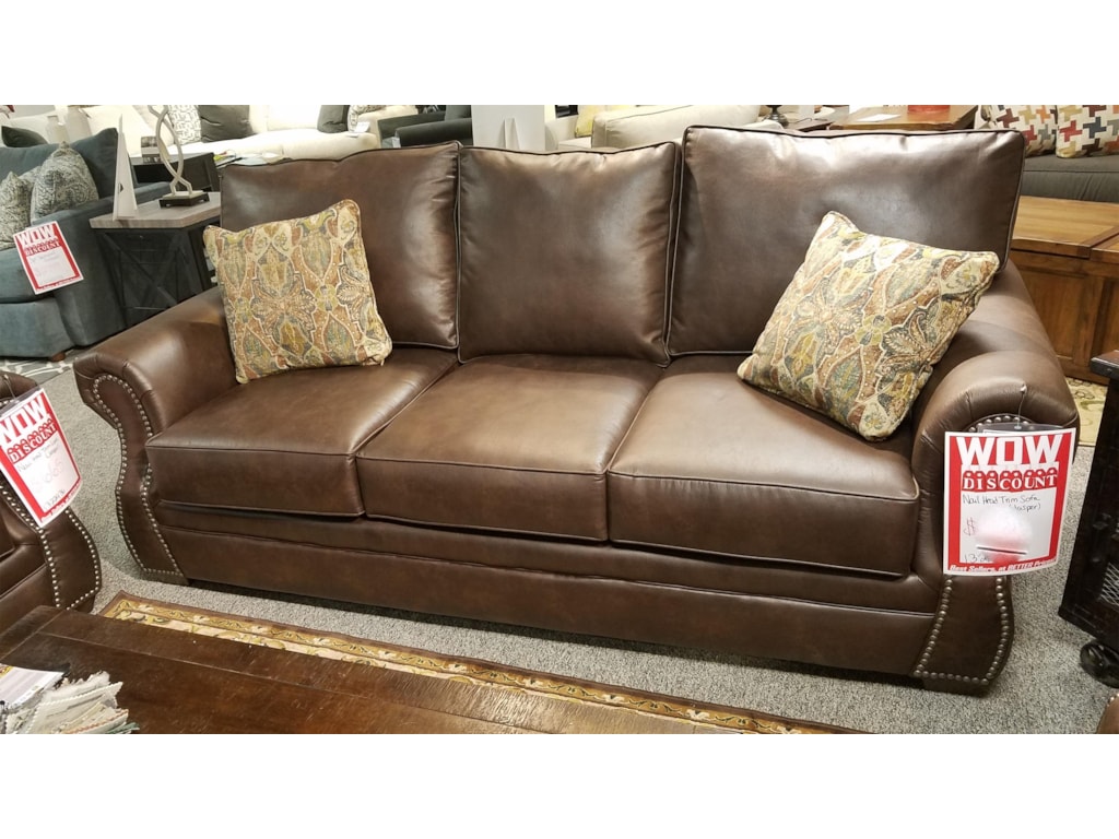 Jasper Nailhead Trim Sofa By Klaussner At Dunk Bright Furniture
