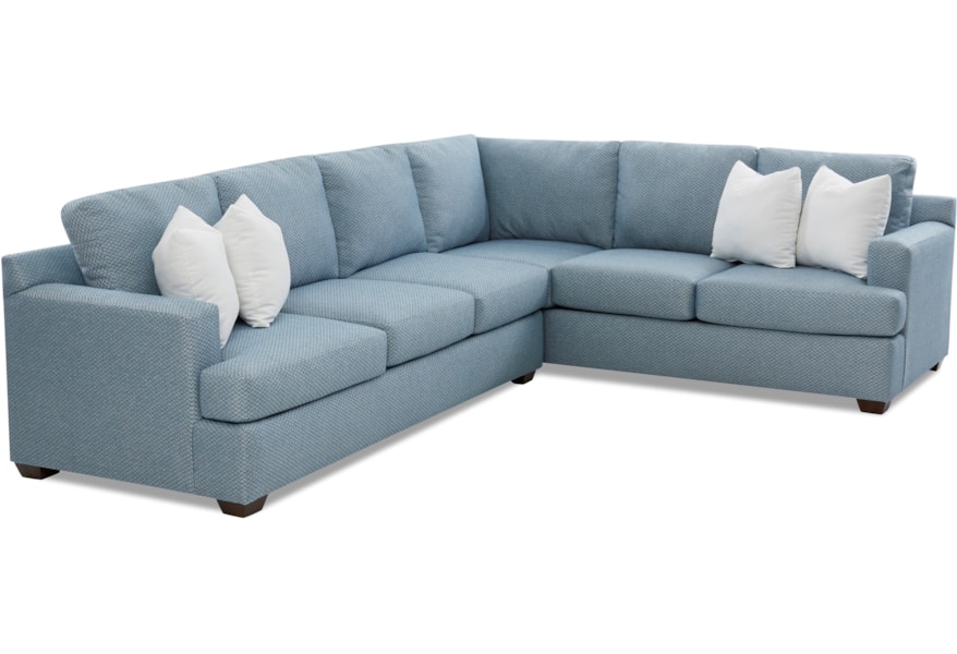 Klaussner Juniper 5 Seat Sectional Sofa With Raf Corner Sectional Sofa With Raf Corner
