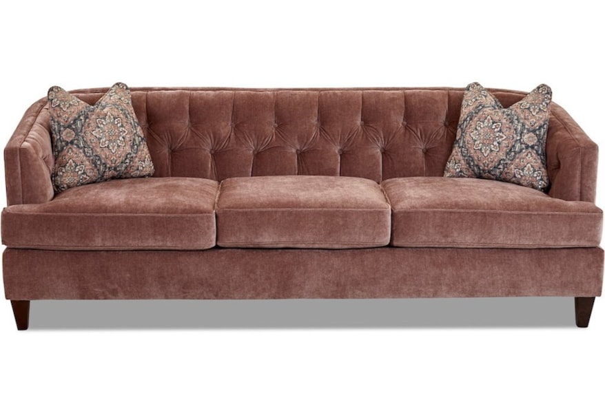 Klaussner Kimbal Tufted Contemporary Sofa Van Hill Furniture Sofas Klaussner Kimbal Tufted Contemporary