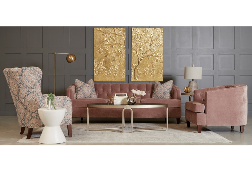 Klaussner Kimbal Tufted Contemporary Sofa Van Hill Furniture Sofas Klaussner Kimbal Tufted Contemporary