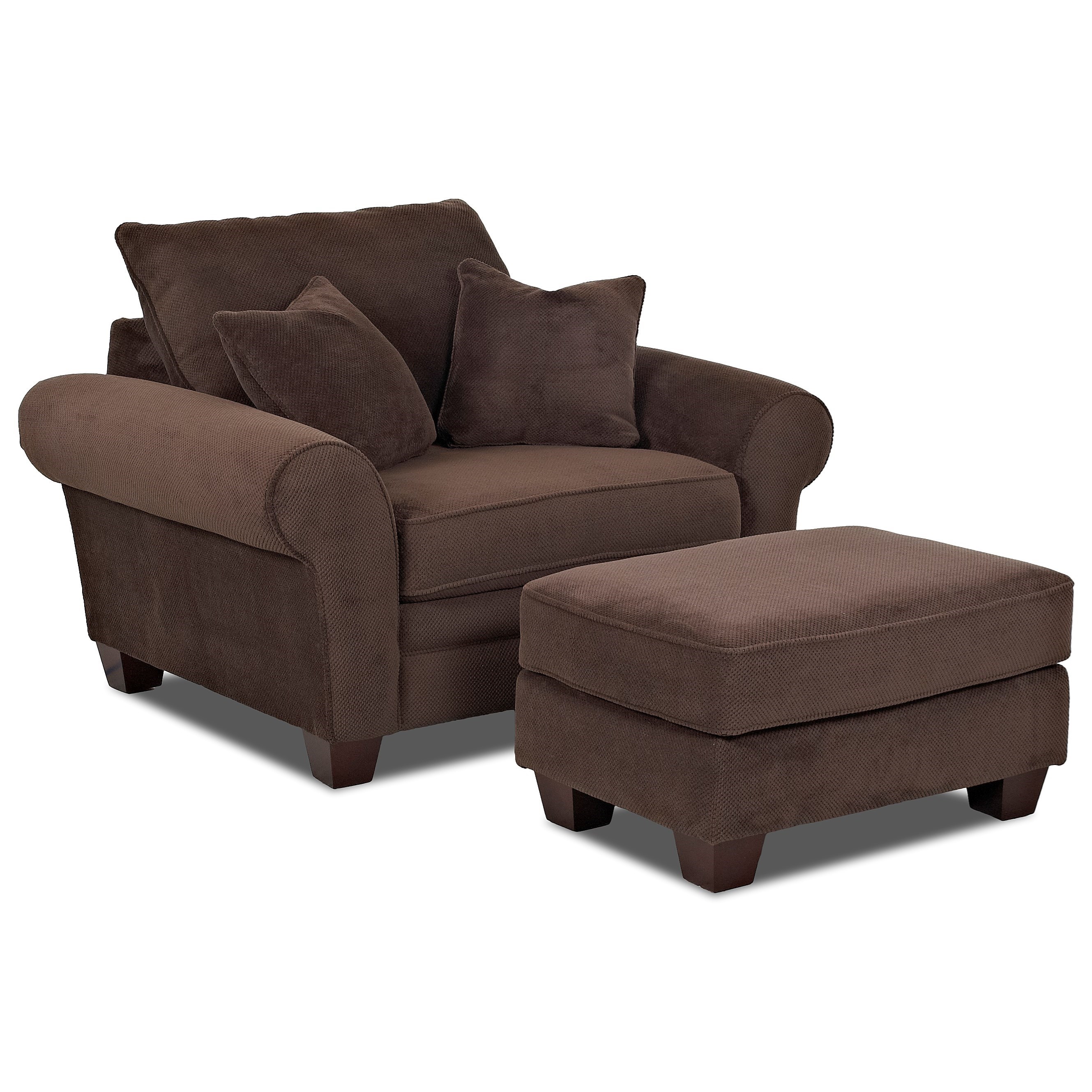 Klaussner Kazler Oversized Chair And Ottoman Set Northeast