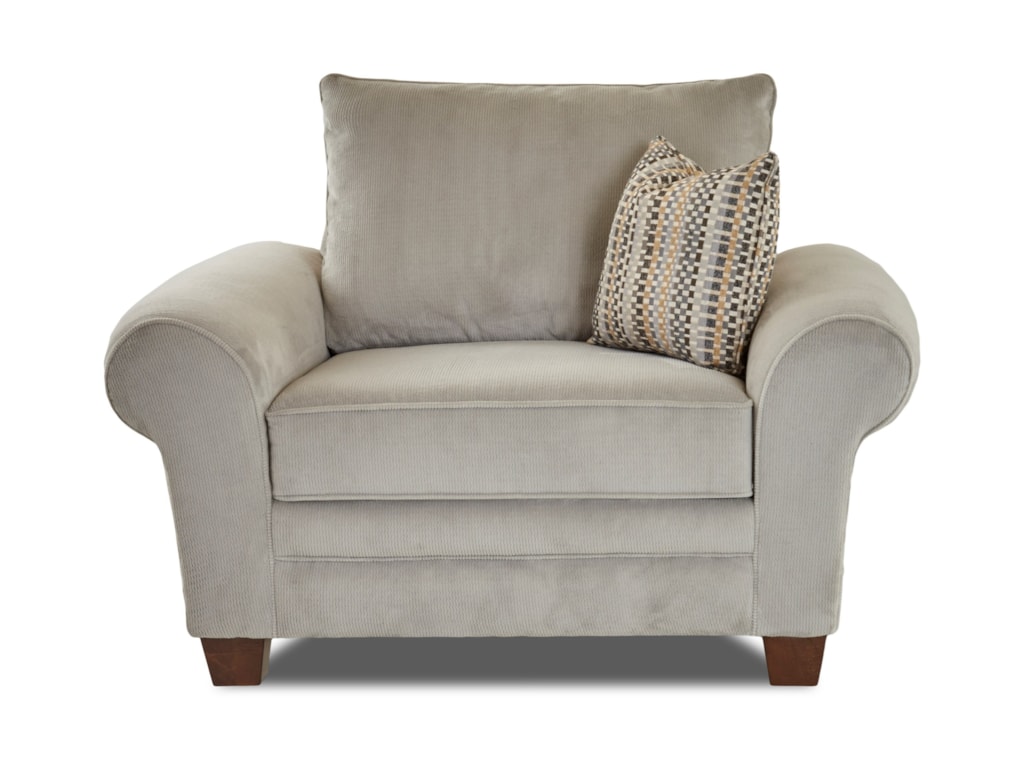 Klaussner Kazler K57000 C Oversized Plush Chair With Pillows Dunk Kazler Oversized Plush Chair With Pillows By Klaussner