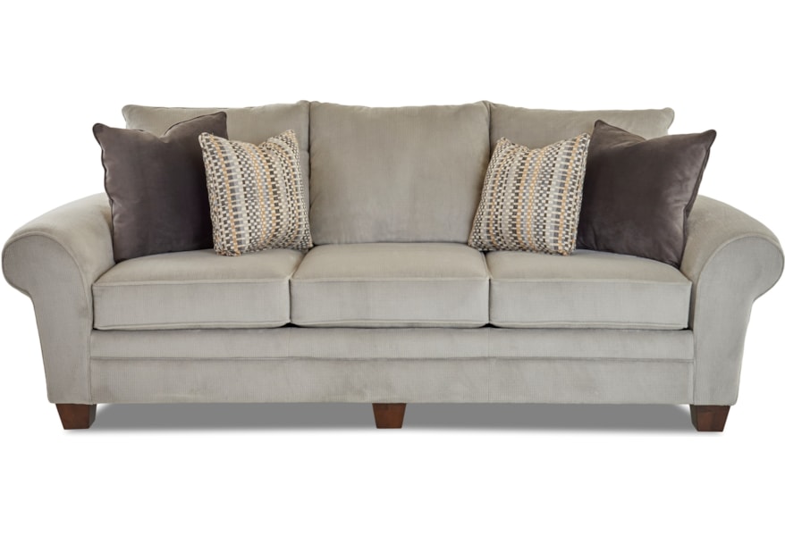 Klaussner Kazler K57000 S Luxurious Pillow Back Sofa Northeast K57000 S Luxurious Pillow Back Sofa