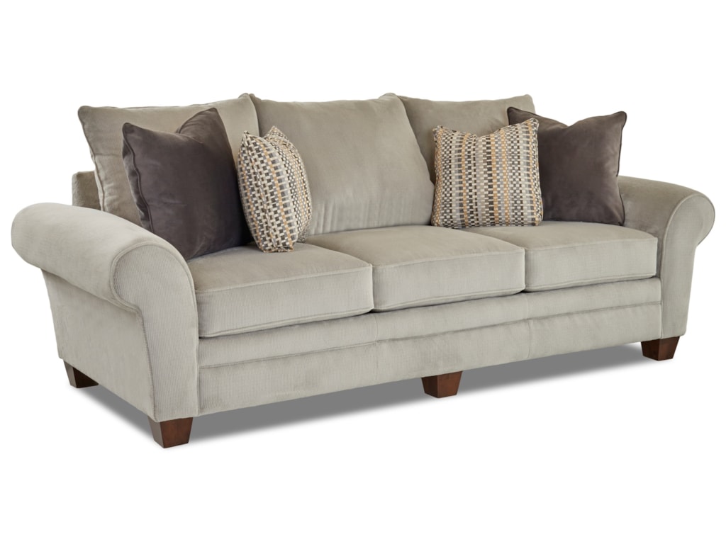 Klaussner Kazler Luxurious Pillow Back Sofa Wayside Furniture Kazler Luxurious Pillow Back Sofa
