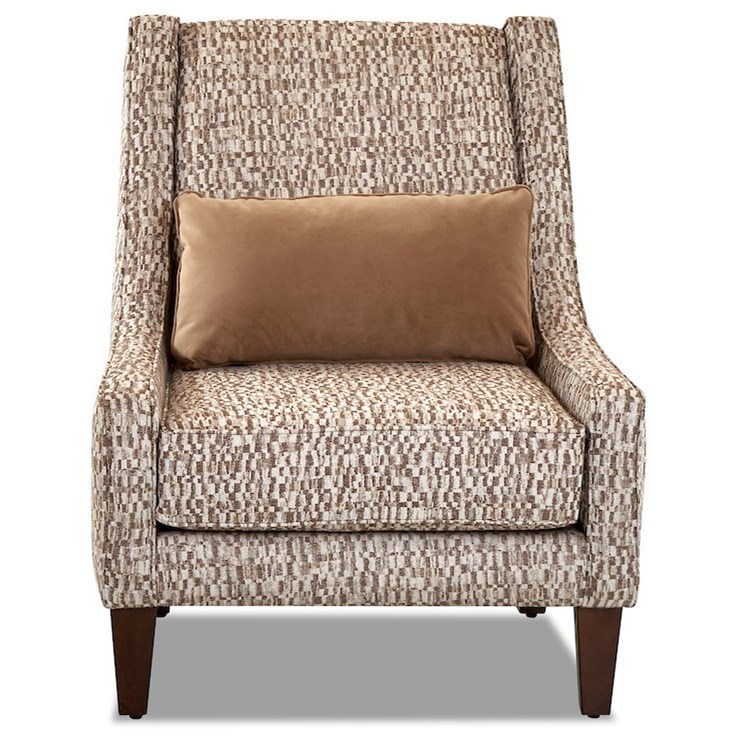 Klaussner Chairs And Accents Matrix Accent Chair With Kidney