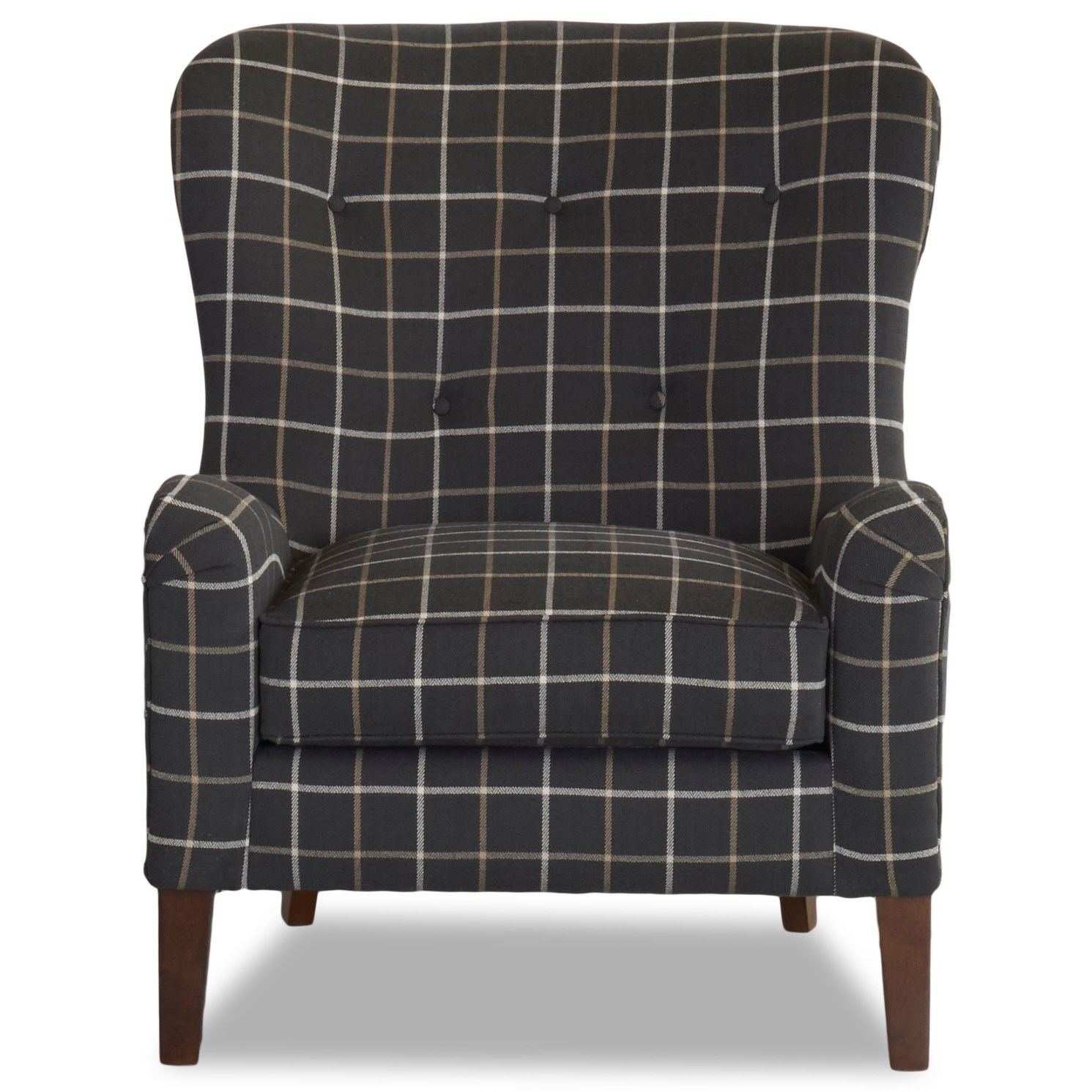 Klaussner Chairs And Accents Annabel Wing Back Chair With Button