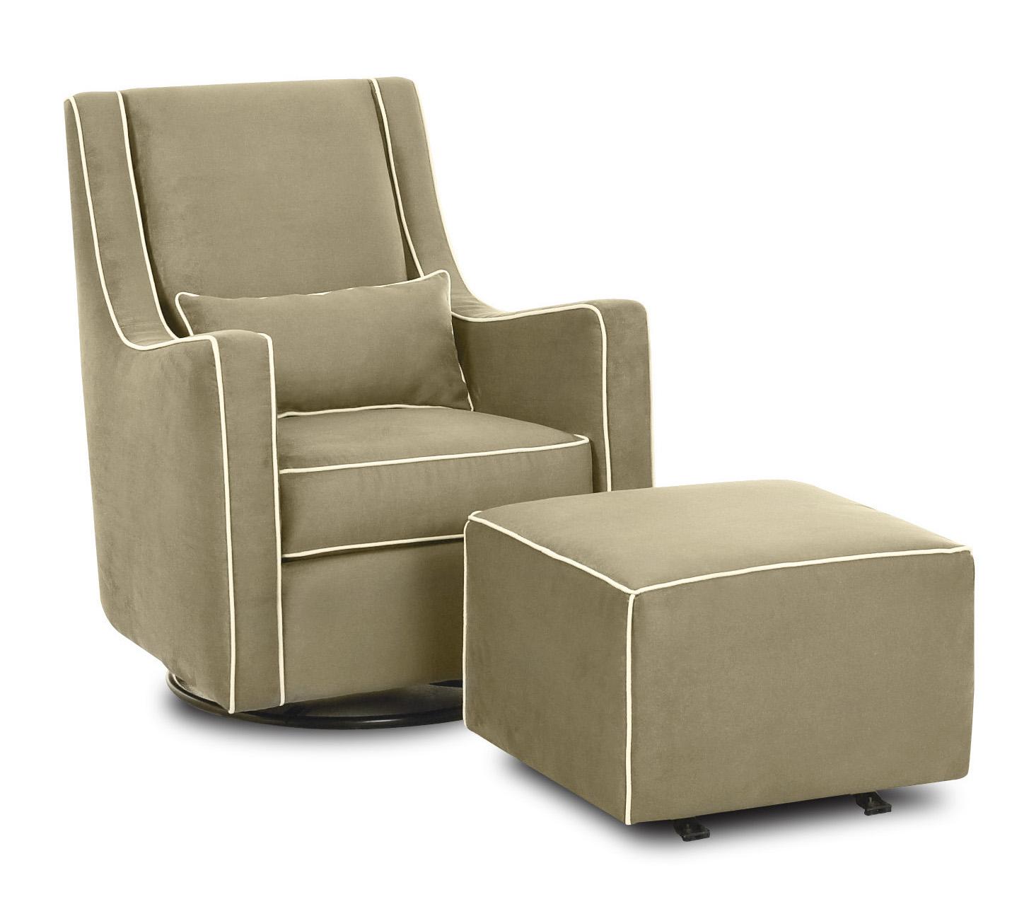glider chair with footstool