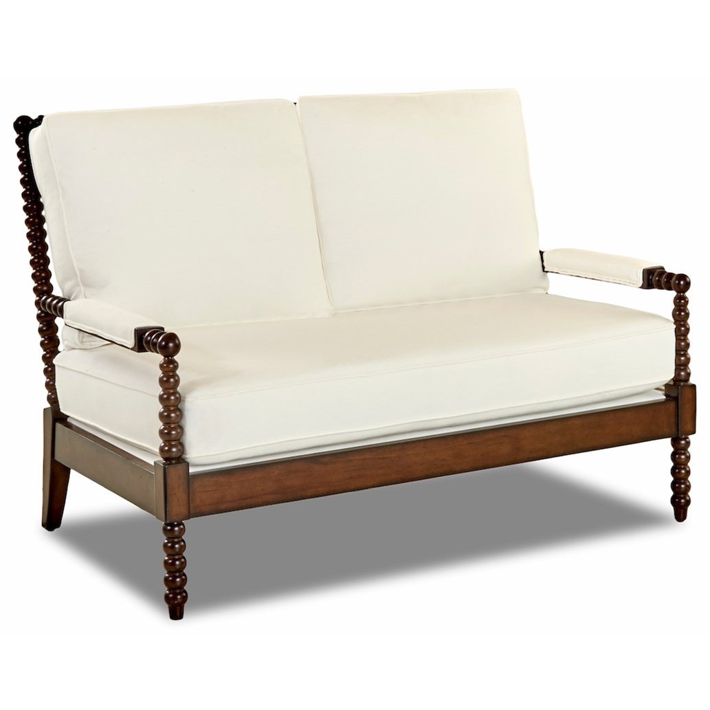 Klaussner Chairs And Accents K570 Ls Rocco Settee With Spool