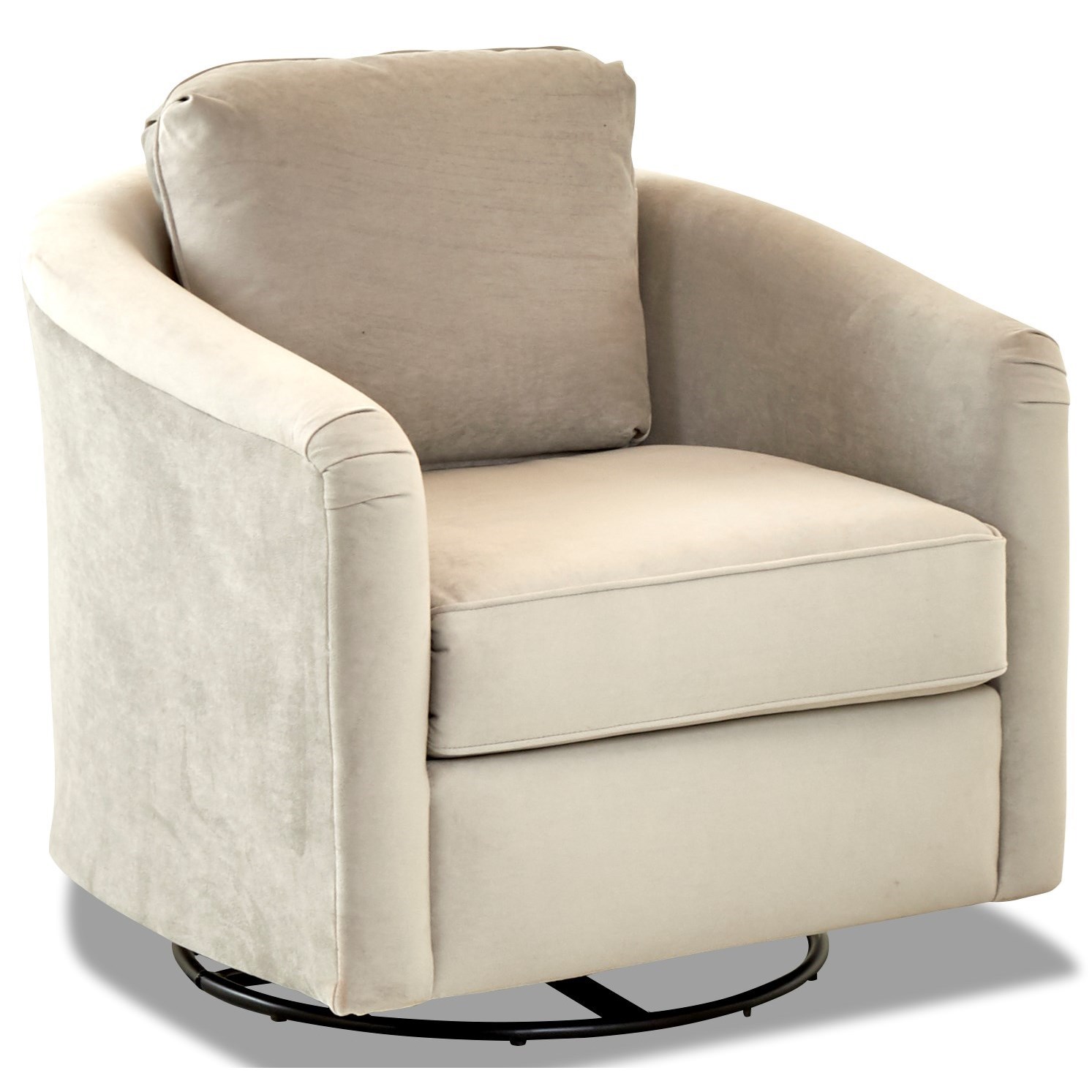 upholstered swivel glider