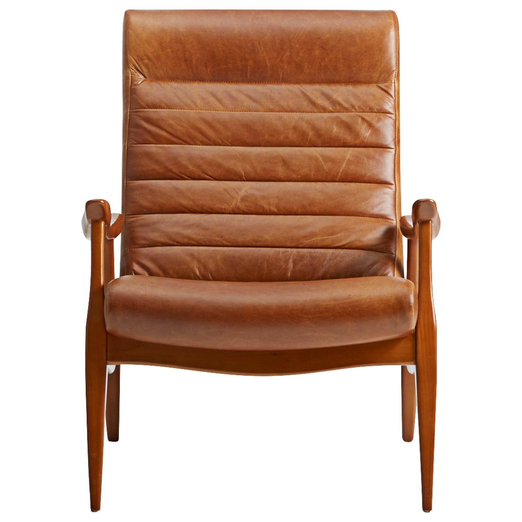 Klaussner Chairs And Accents L3100 Oc Hans Mid Century Modern Chair With Scandinavian Style Exposed Wood Hudson S Furniture Exposed Wood Chairs