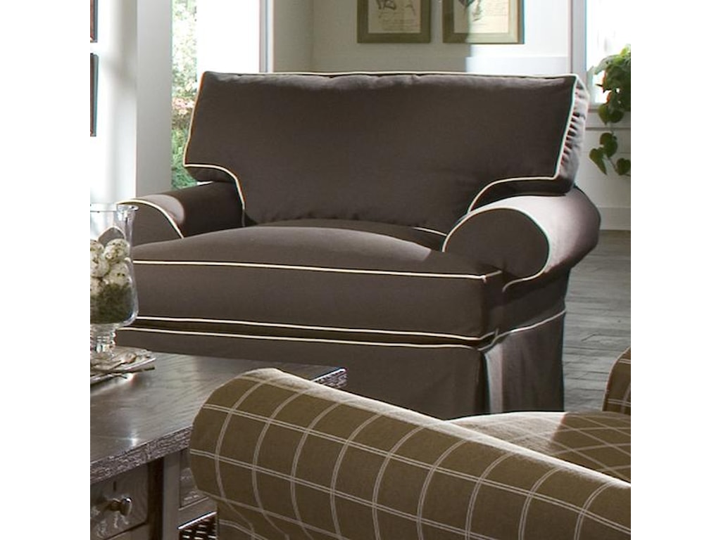 Klaussner LahoyaChair with Blend Down Cushions