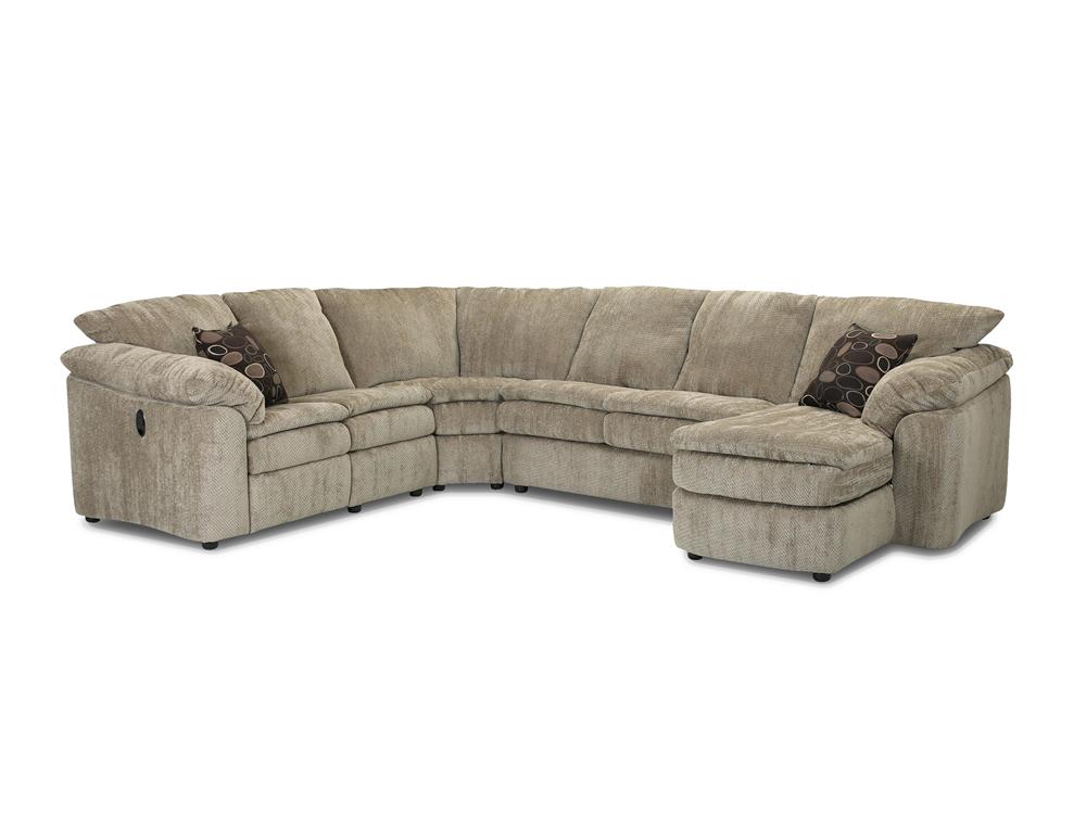 Klaussner Legacy Left Arm Reclining Love Seat And Right Arm Chaise Sectional Northeast Factory Direct Reclining Sectional Sofas