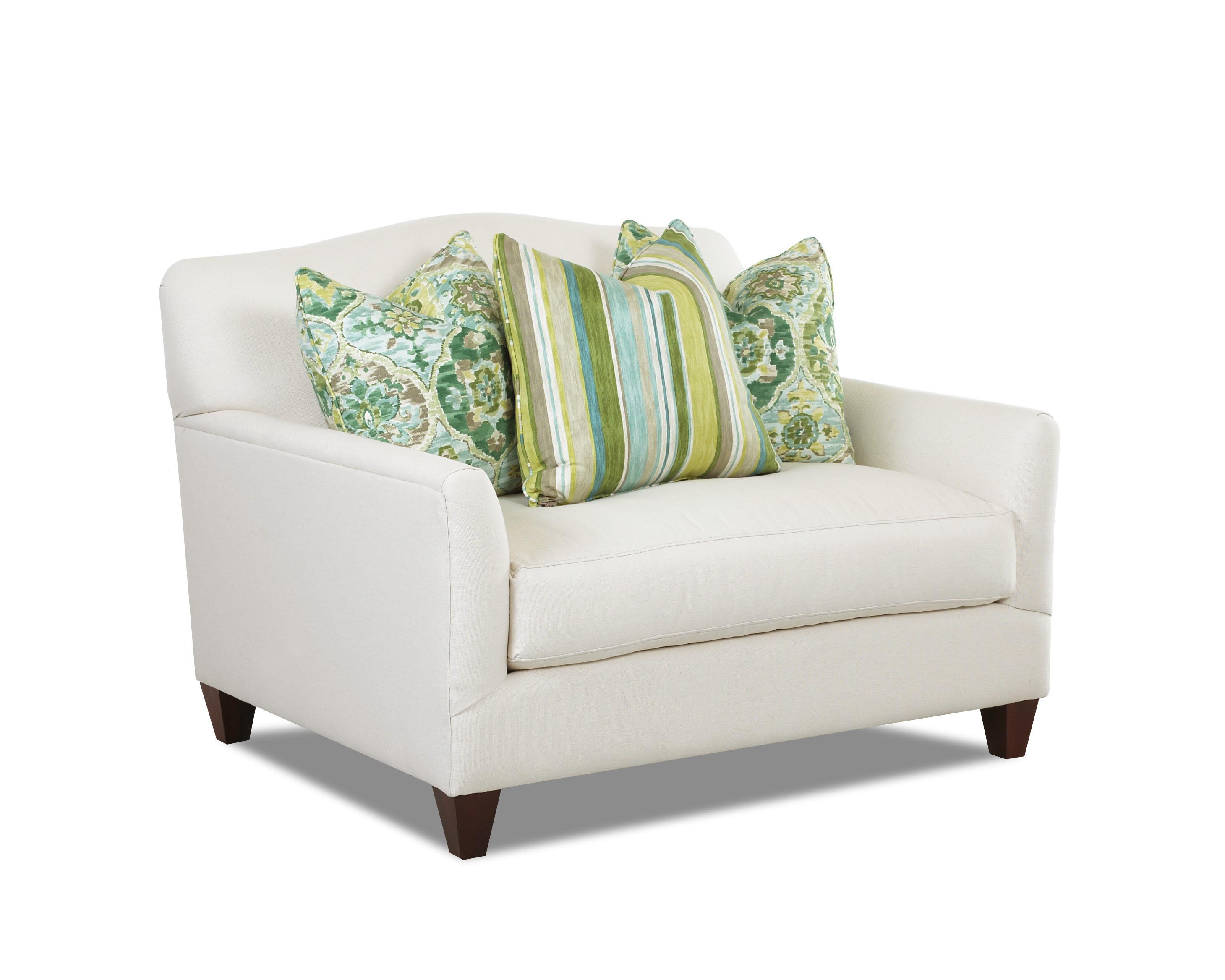 Klaussner Leighton D31300 C Contemporary Chair With Bench Seat