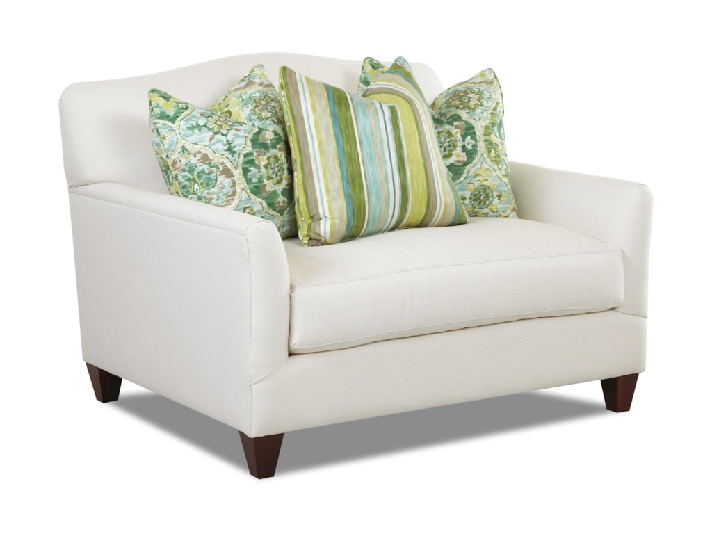 Klaussner Leighton D31300 C Contemporary Chair With Bench Seat