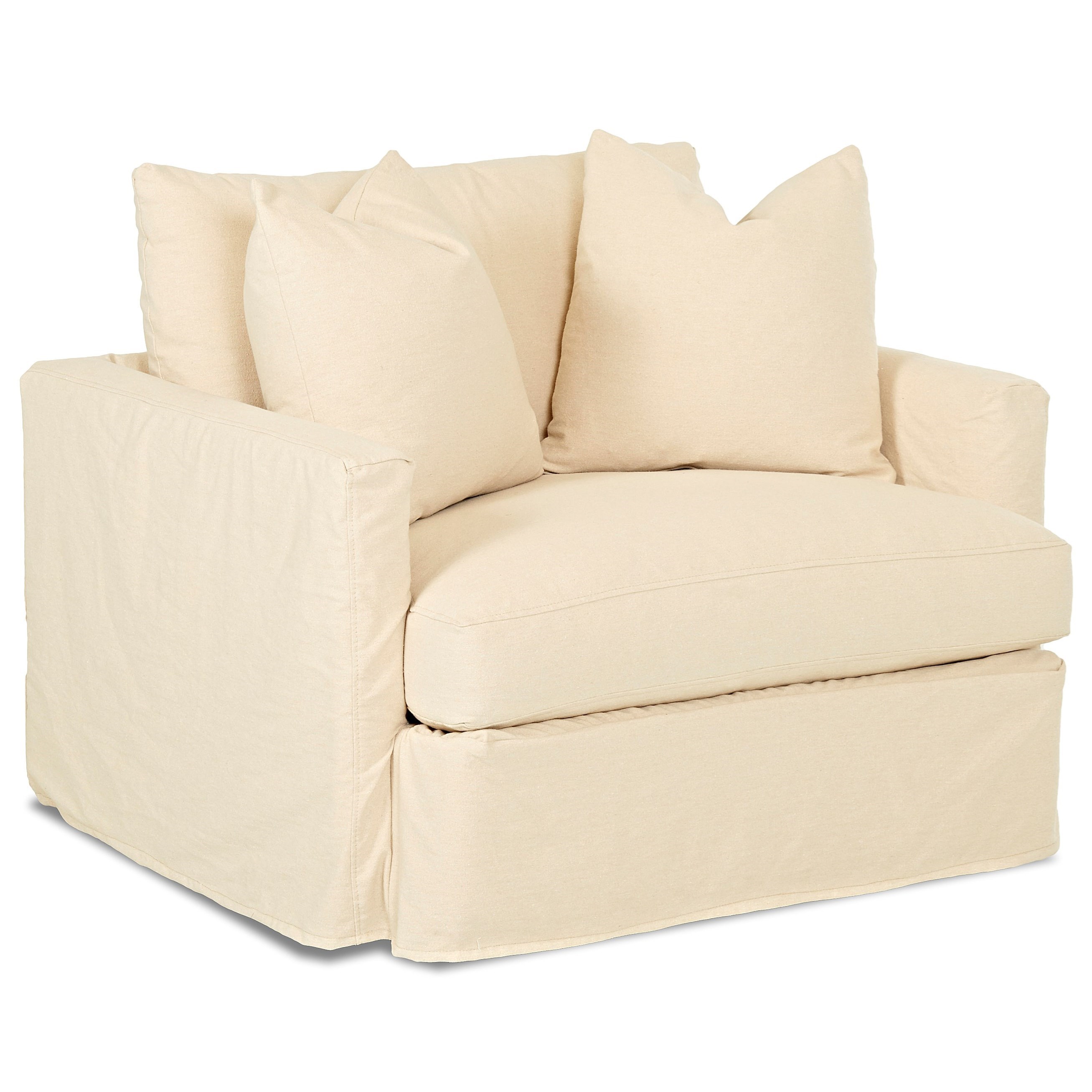 Klaussner Leisure Chair With Slipcover Wayside Furniture Chair