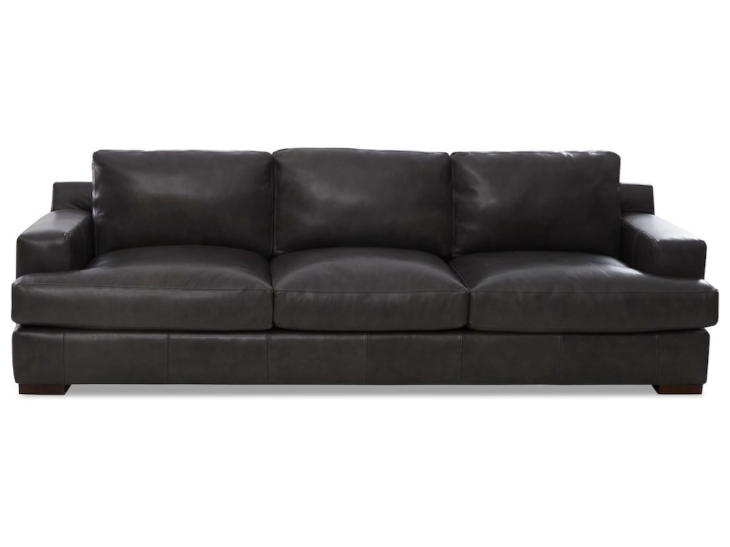 Klaussner Lyon Contemporary Extra Large Leather Sofa Wayside Contemporary Extra Large Leather Sofa