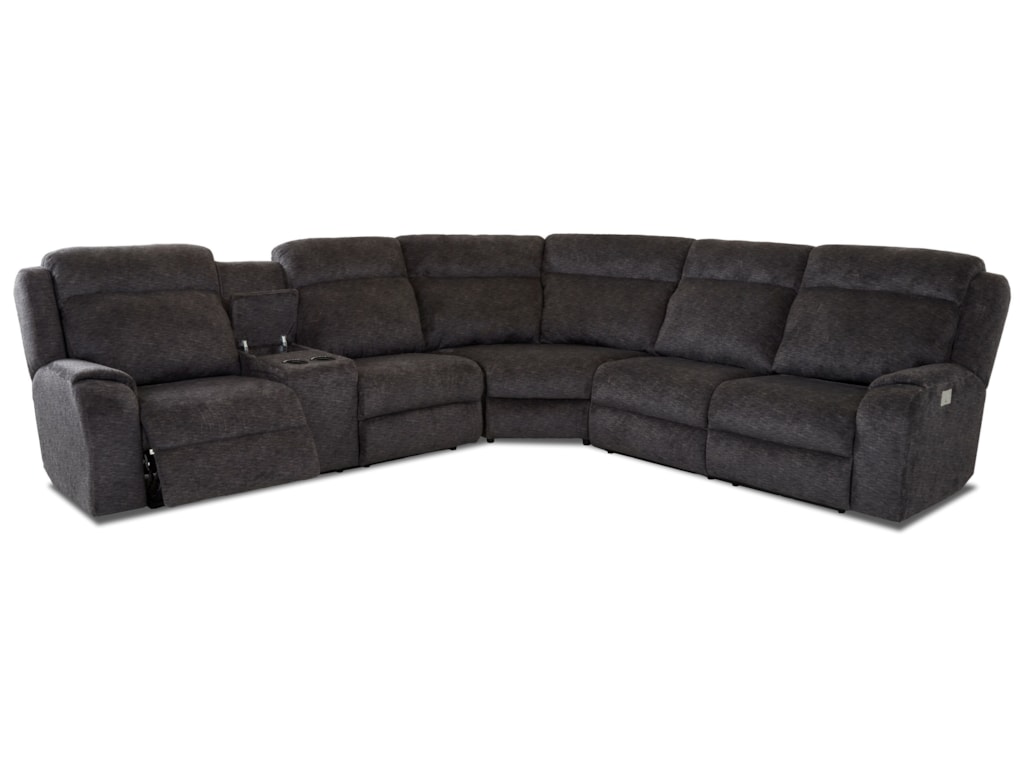Elliston Place Merlin4 Seat Reclining Sectional Sofa