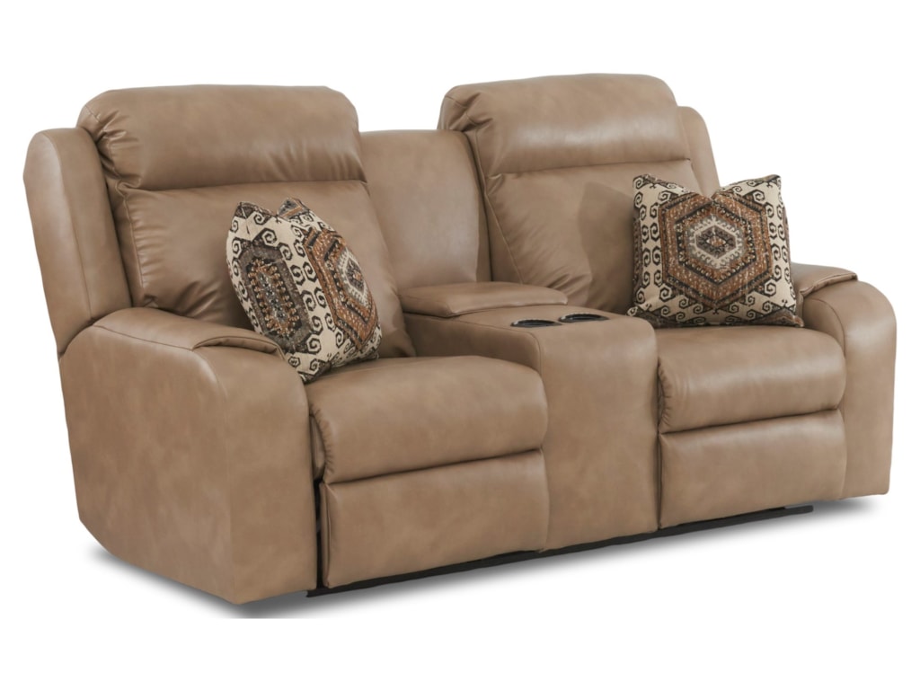 Klaussner MerlinPwr Recl Love w/ Pwr Head/Lumbar & Pillows