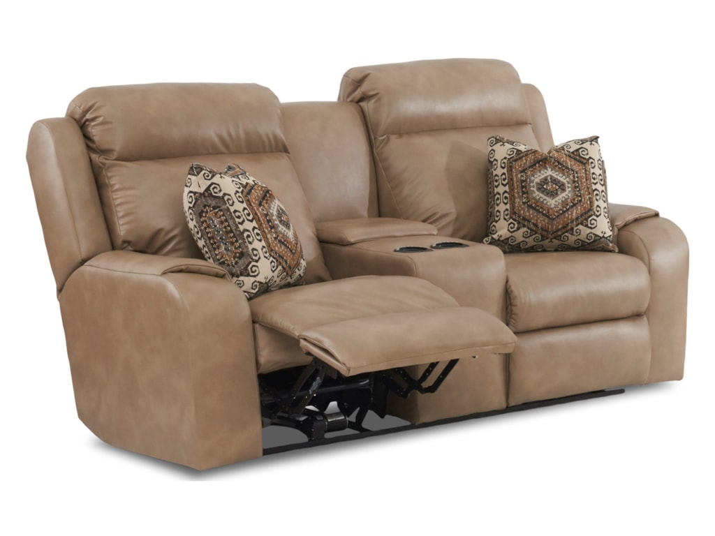 Klaussner MerlinPwr Recl Love w/ Pwr Head/Lumbar & Pillows