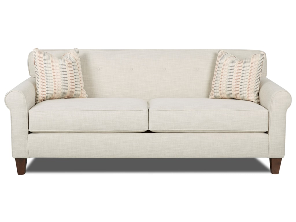 Klaussner Miller Small Scale Sofa With On Tuft Detail Miskelly Klaussner Miller Small Scale Sofa With On Tuft Detail Miskelly Furniture Sofas