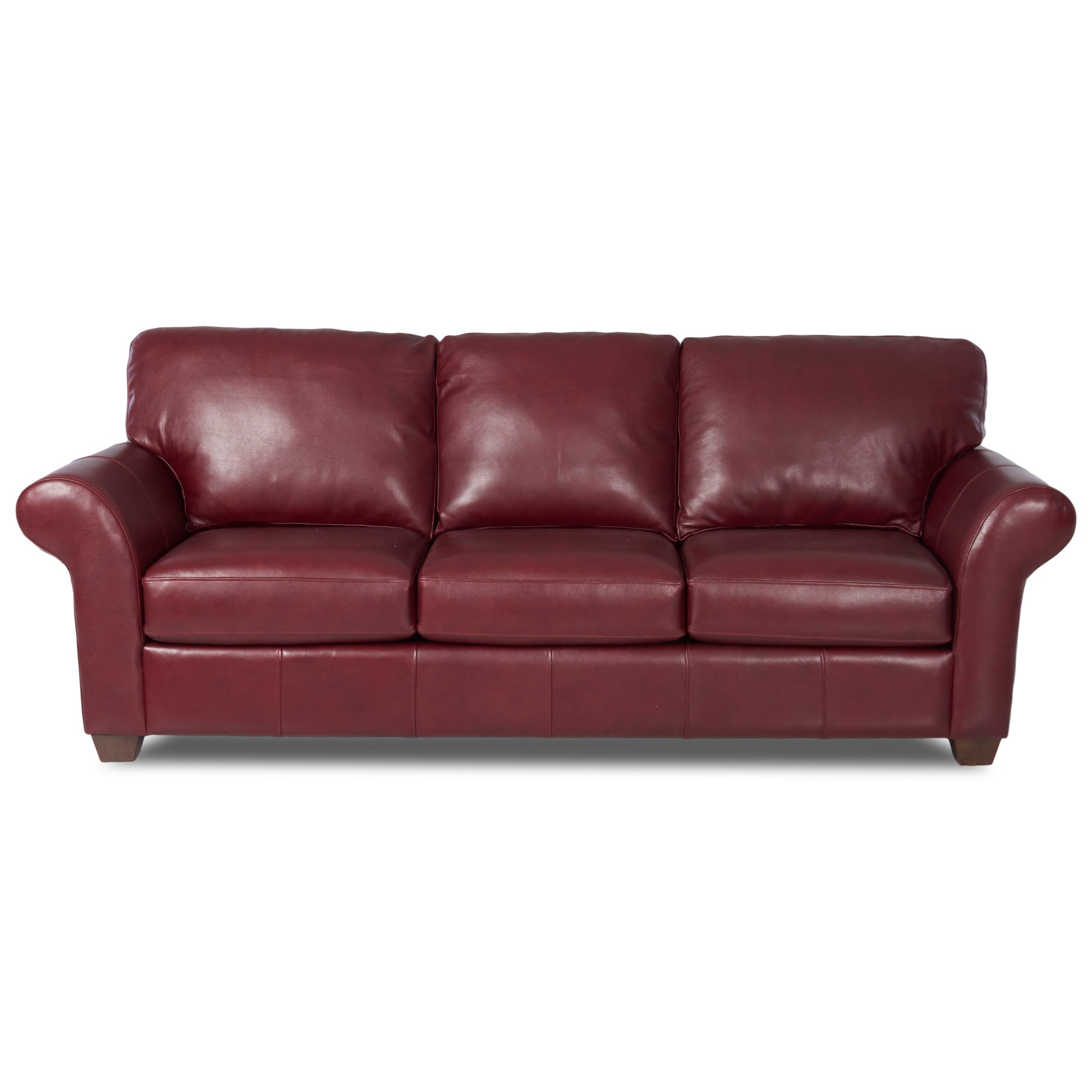 Klaussner Moorland Lot11600 S Casual Leather Sofa Hudson S
