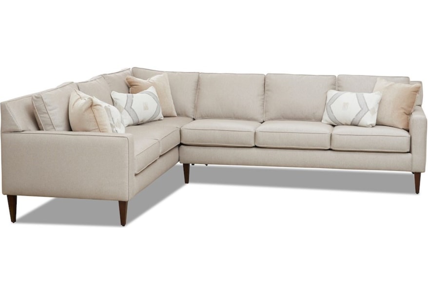Klaussner Noho 5 Seat Sectional Sofa W Raf Efo Furniture Klaussner Noho 5 Seat Sectional Sofa W