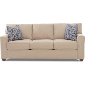 Klaussner Nolan Contemporary 3 Seat Sleeper Sofa With Dreamquest Mattress Dream Home Interiors Sleeper Sofas
