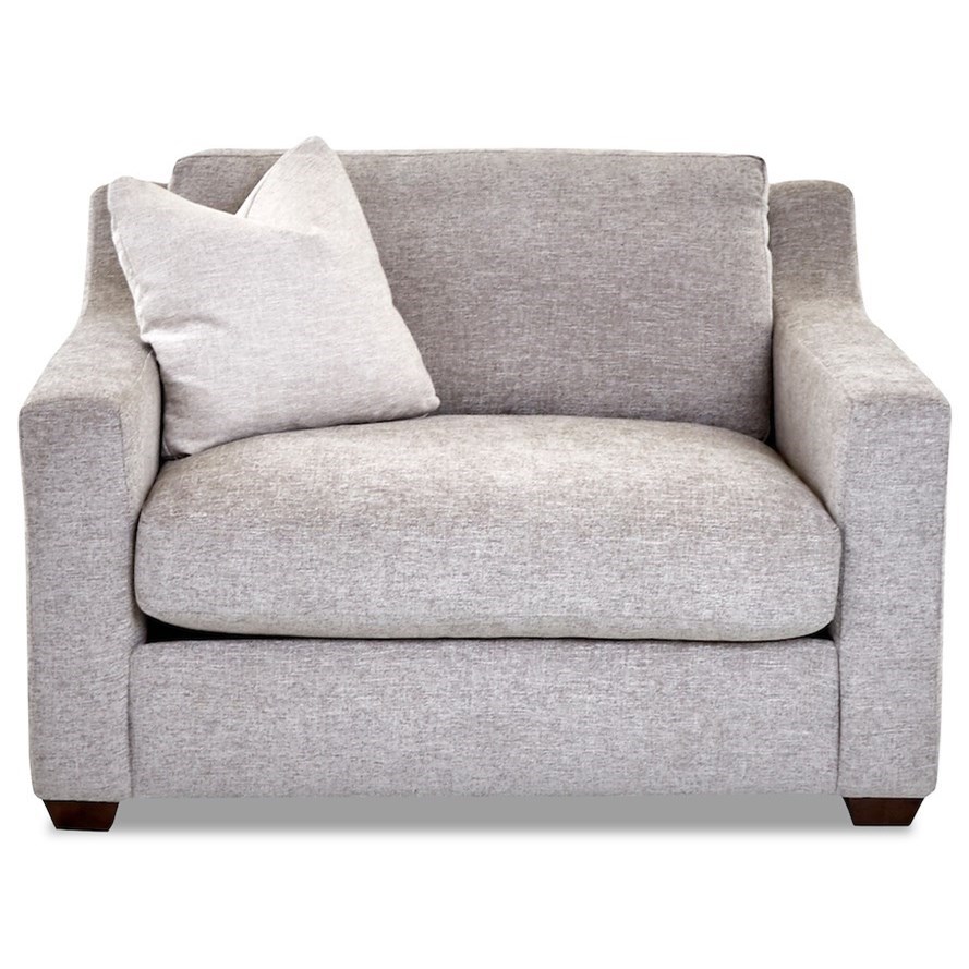 Klaussner Novato Big Chair With Down Blend Seat Cushion Johnny