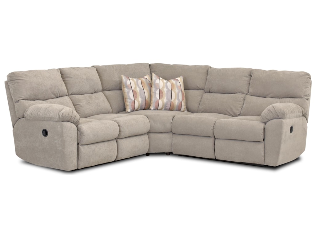 Klaussner Odessa Casual Reclining Sectional With Accent Pillows Klaussner Odessareclining Sectional