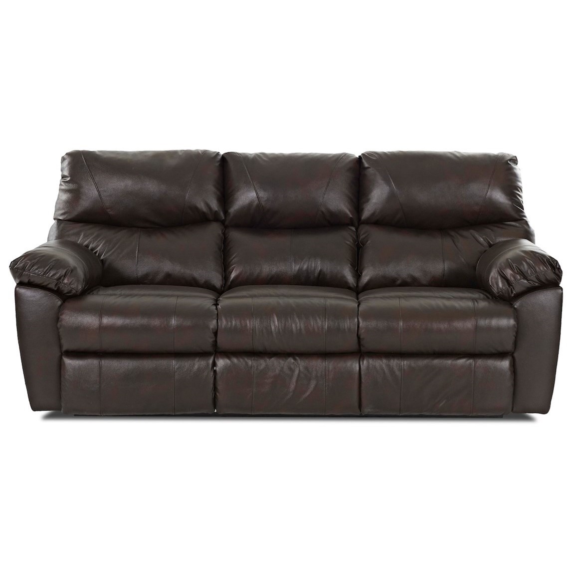 Klaussner Odessa Lv14503 3rs Reclining Sofa With 3 Reclining Seats