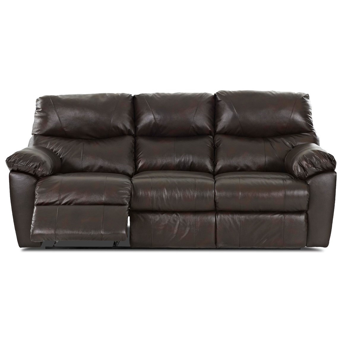 Klaussner Odessa Lv14503 3rs Reclining Sofa With 3 Reclining Seats