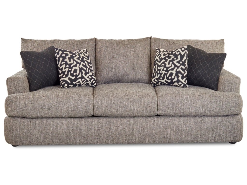 Klaussner Oliver Contemporary Track Arm Sofa Novello Home Oliver Contemporary Track Arm Sofa