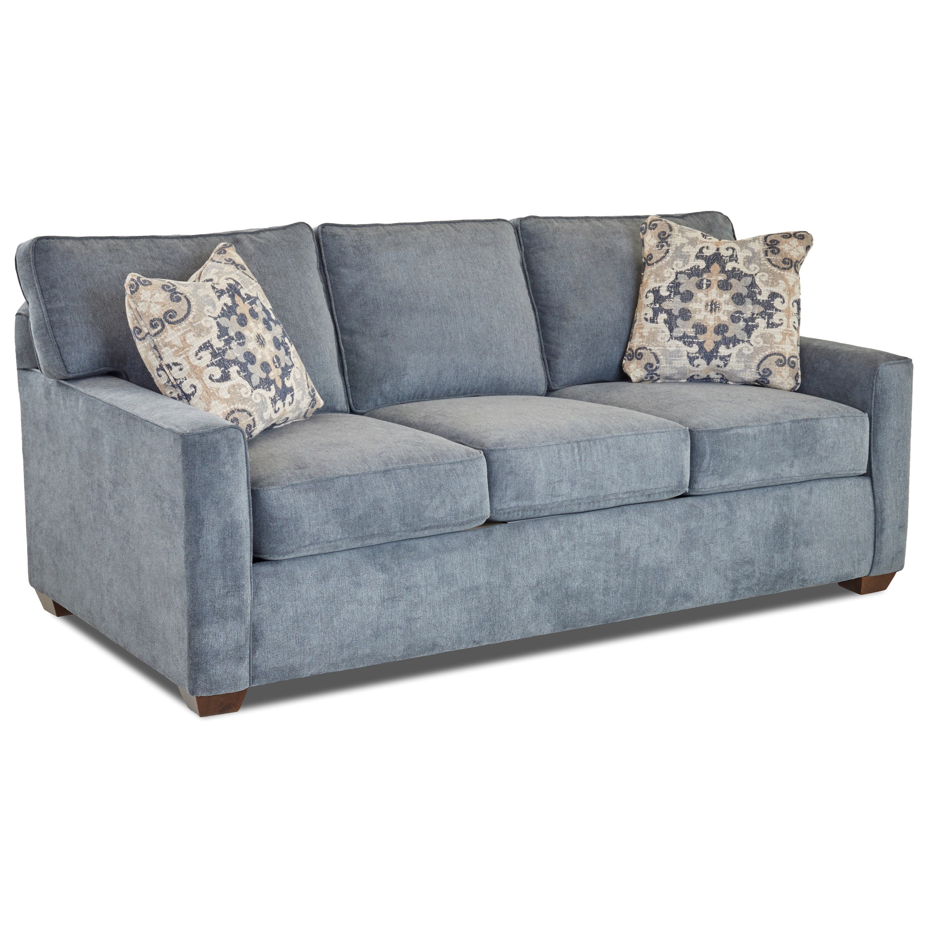 Klaussner Pantego Enso Memory Foam Sleeper Sofa With Track Arms