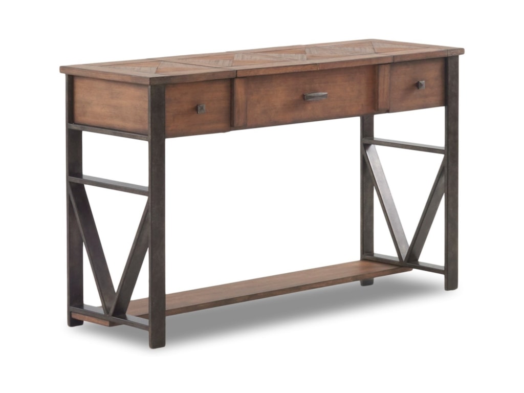 Parkway Casual Sofa Table Converts To Desk With Flip Top By Klaussner International At Wayside Furniture