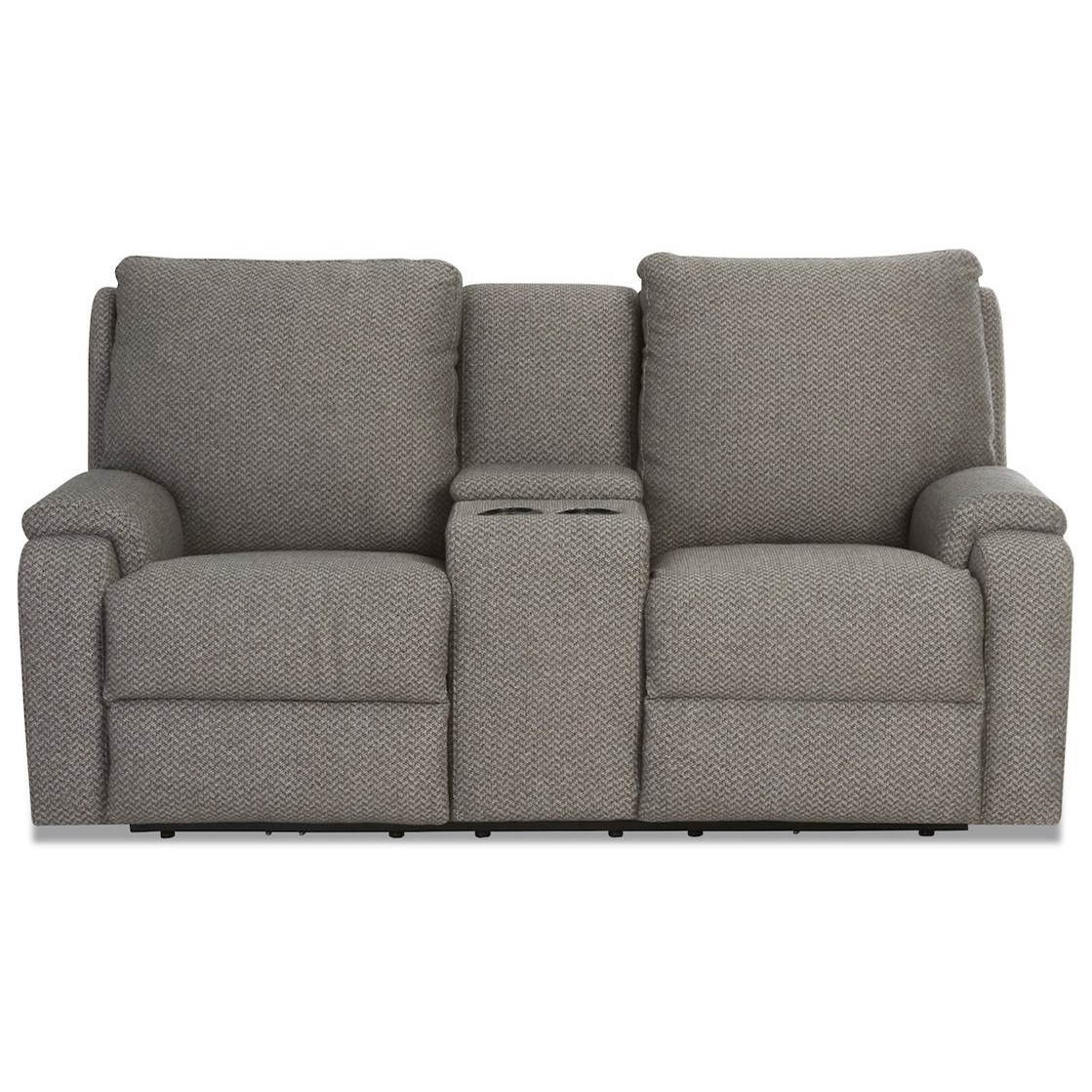 Klaussner Podrick 94103 Pwcrl Casual Power Reclining Console Loveseat With Usb Charging Ports Northeast Factory Direct Reclining Loveseats