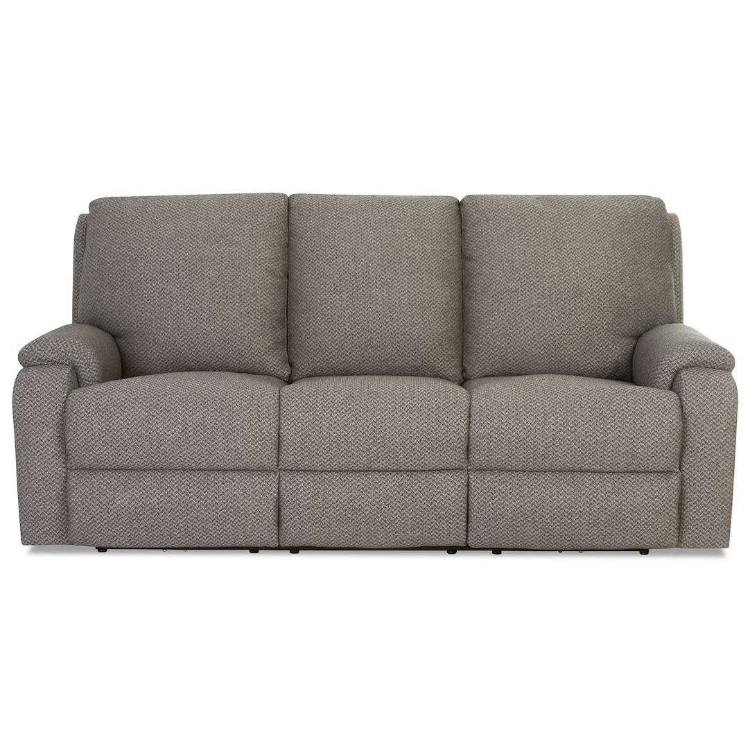 Klaussner Podrick Casual Power Reclining Sofa With Power Headrests