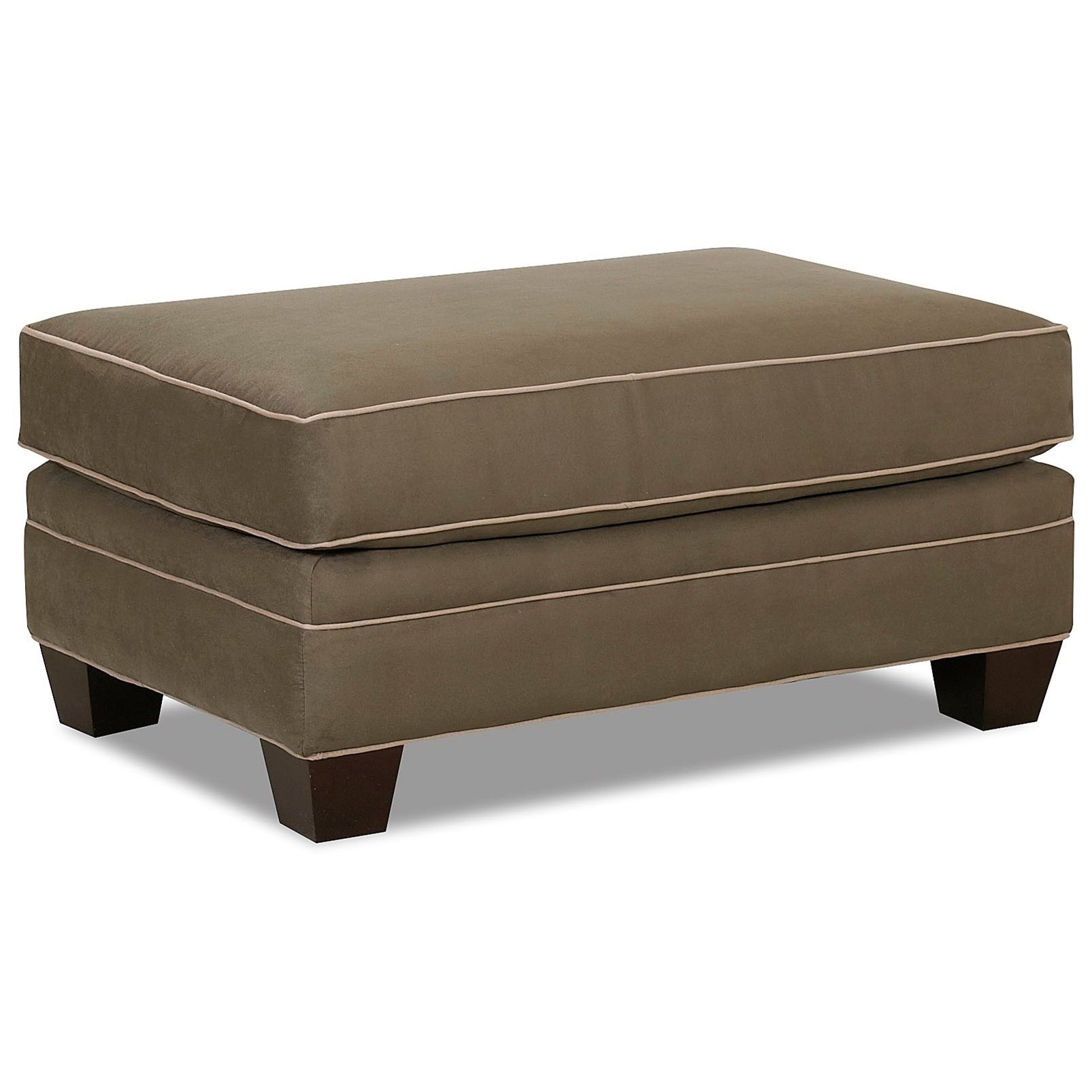 Klaussner Posen Upholstered Ottoman Value City Furniture Ottomans