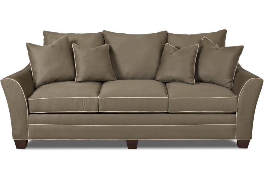 Sadie Contemporary Sofa With Block Feet By Klaussner At Efo Furniture Outlet Sadie Contemporary Sofa With Block Feet By Klaussner At Efo Furniture Outlet