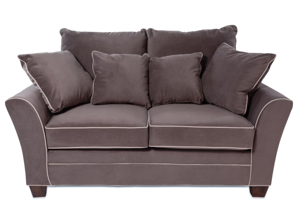 Encore Contemporary Loveseat With Contrasting Welt Cords By Simple Elegance At Rotmans