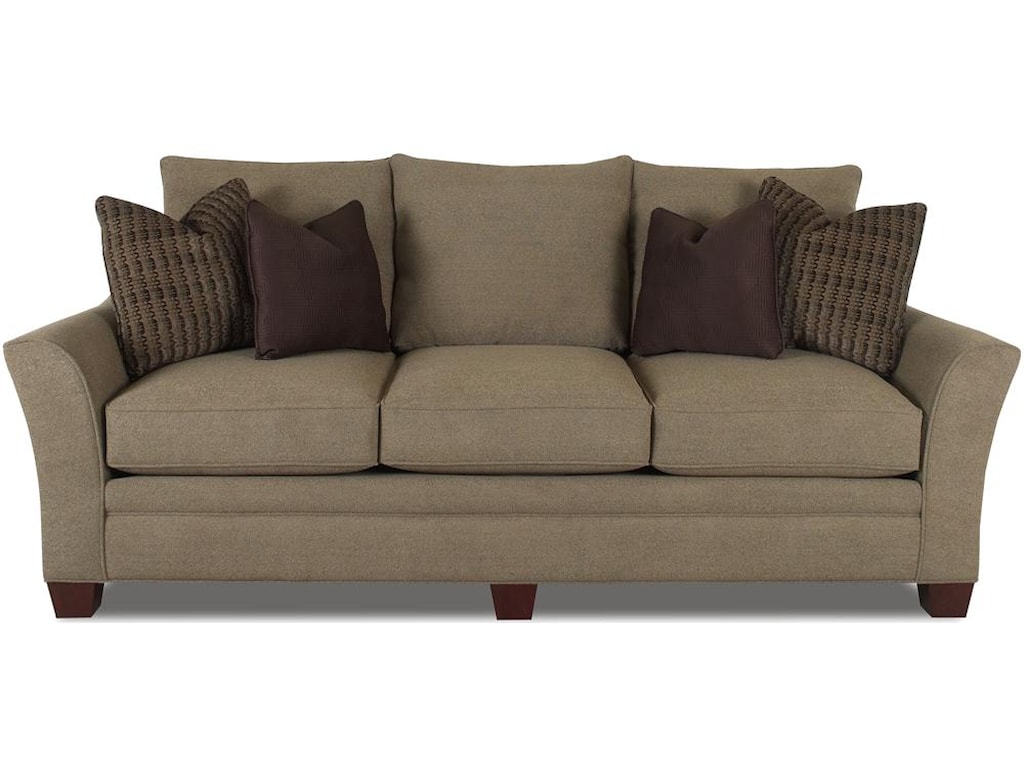 Posen Contemporary Sofa With Block Feet By Klaussner At Value City Furniture