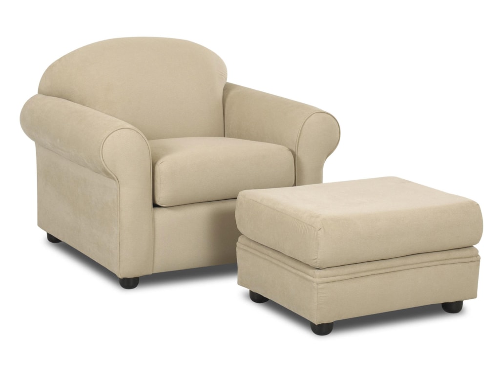 Klaussner PossibilitiesChair with Ottoman