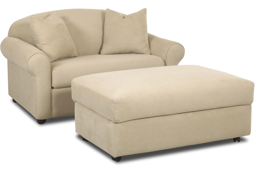 Klaussner Possibilities Chair Sleeper And Storage Ottoman Set Suburban Furniture Sets Chair Sleeper And Storage Ottoman Set