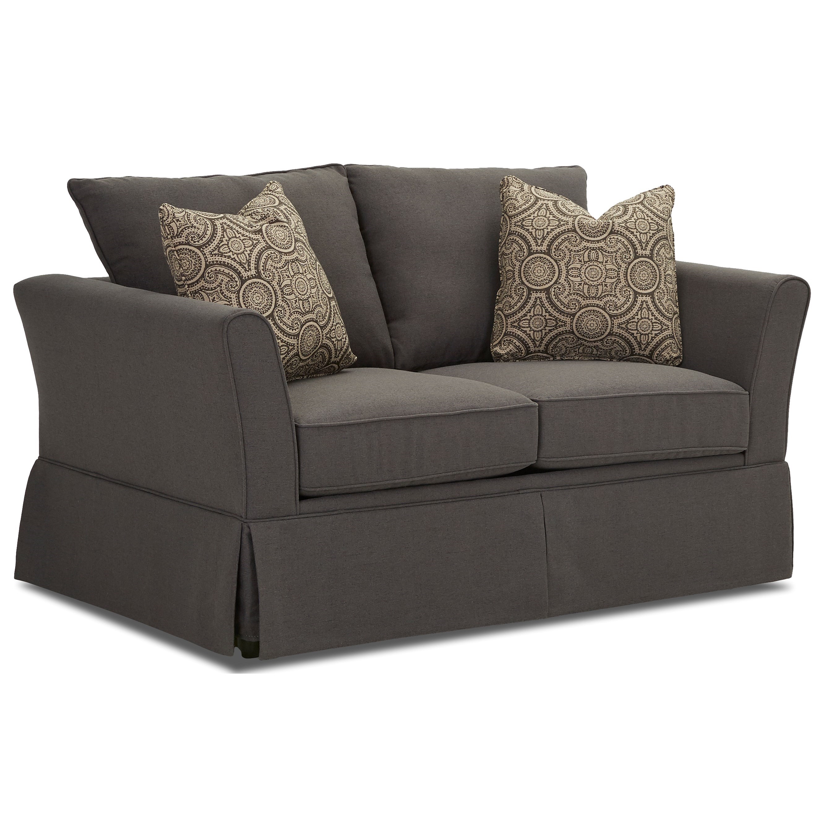 Klaussner Ramona K81600 Ls Casual Flared Arm Love Seat