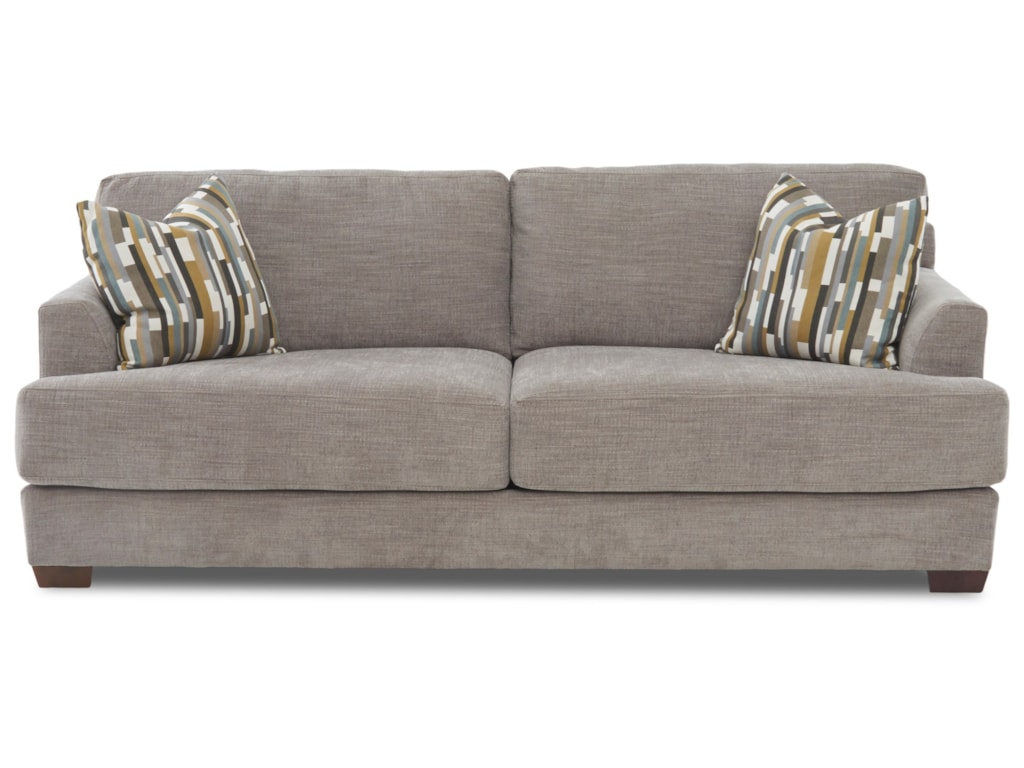 Klaussner Remi Two Cushion Sofa With Deep Seats Value City Klaussner Remi Two Cushion Sofa With Deep Seats Value City Furniture Sofas