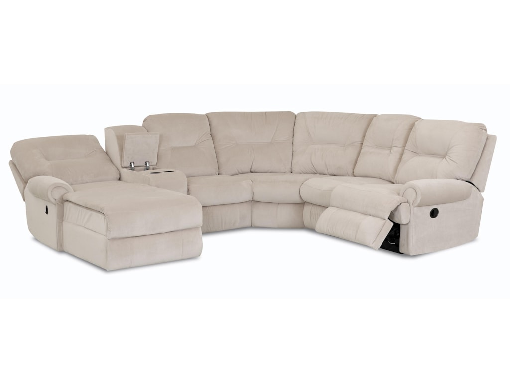 Klaussner RoadsterTraditional Reclining Sectional Sofa