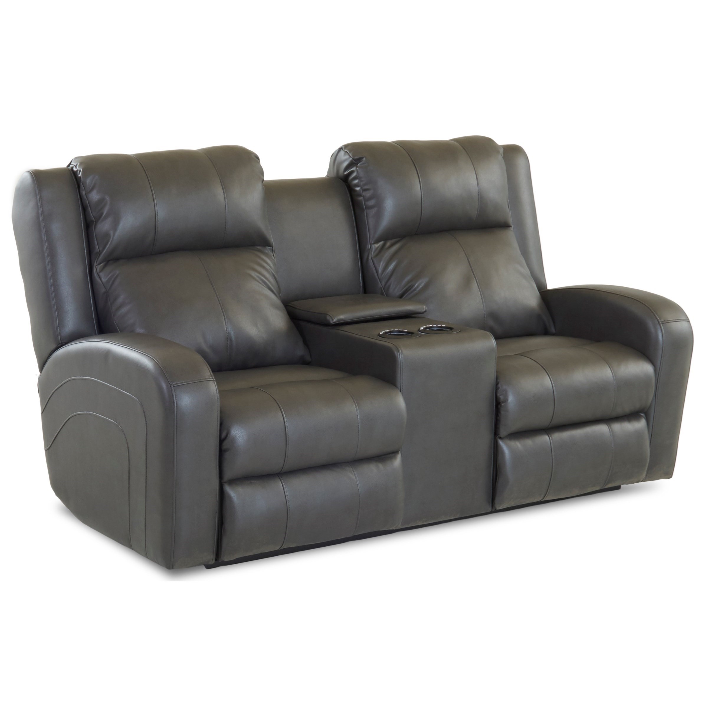 Klaussner Robinson Casual Power Reclining Loveseat With Cupholder Storage Console Wayside Furniture Reclining Loveseats