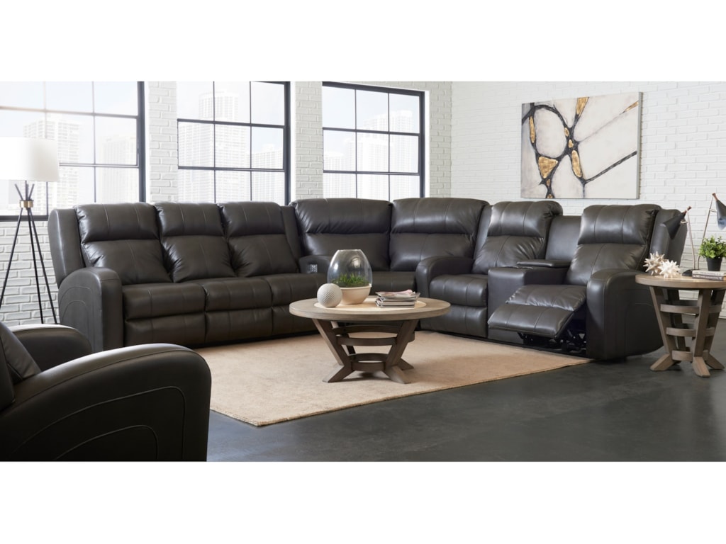 Klaussner Robinson3 Pc Reclining Sectional Sofa